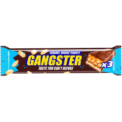 Gangster karemolovo-nugátová tyčinka 3ks