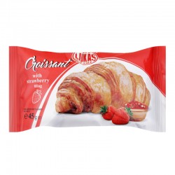 Croissant Lukas s jahodovou náplní