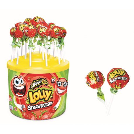 Lízátko JB lolly strawberry