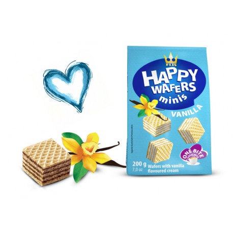 Happy wafers mini - vanilka