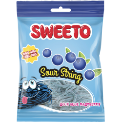 Sweeto  želé bonbóny - špagety s borůvkovou příchutí