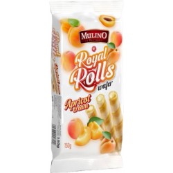 Wafer rolls plněné trubičky s meruňkovou náplní