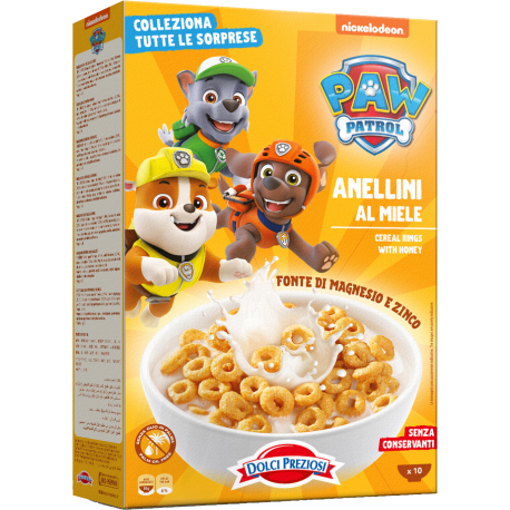 Paw patrol - cereální kroužky s medem