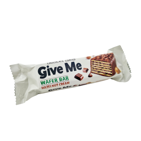 Give Me - oplatka s polevou a lískooříškovou příchutí