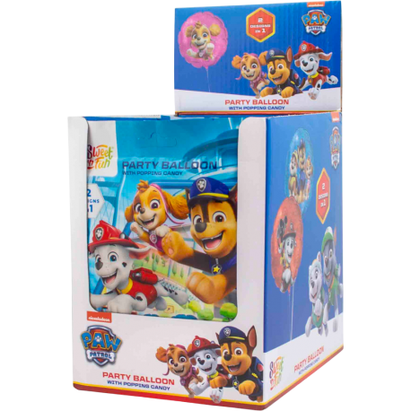 Paw patrol - nafukovací balonek s cukrovinkou