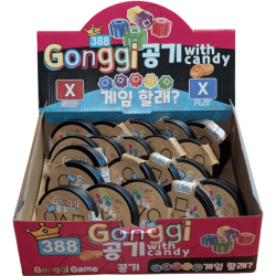 Gonggi s bonbóny s karamelovou příchutí