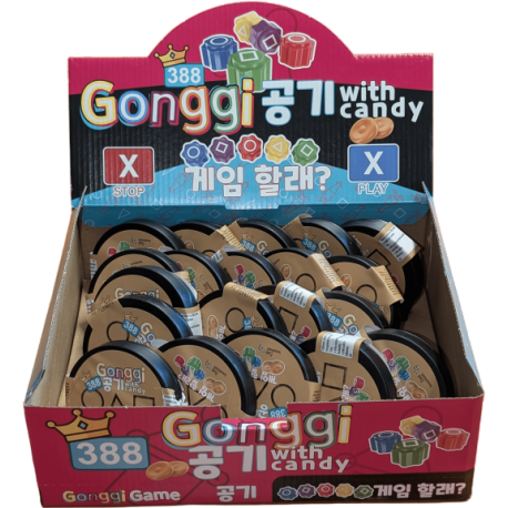 Gonggi s bonbóny s karamelovou příchutí