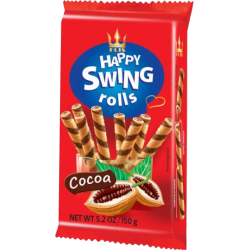 Happy Swing rolls plněné trubičky s kakaovou náplní