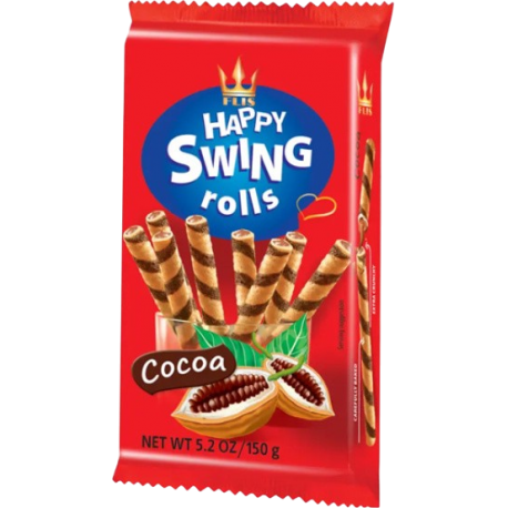 Happy Swing rolls plněné trubičky s kakaovou náplní