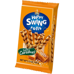 Happy Swing rolls plněné trubičky náplní slaný karamel