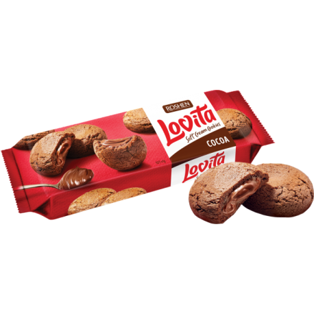 Roshen - Lovita soft cream cookies kakao
