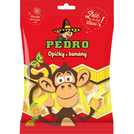 Pedro gumové bonbony - opičky 80g