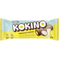 Kokino - kokosová tyčinka s  náplní s příchutí vaječného likéru