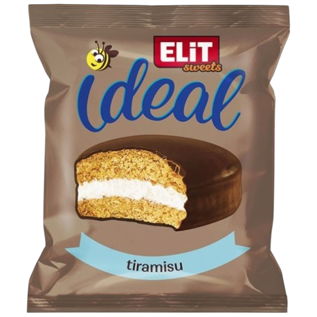 Elit Ideal -  medový dortík s příchutí tiramisu a kakaovou polevou