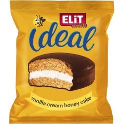 Elit Ideal - medový dortík s příchutí vanilky a kakaovou polevou
