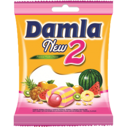 Damla karamelky NEW 2 tropical fruits žluté