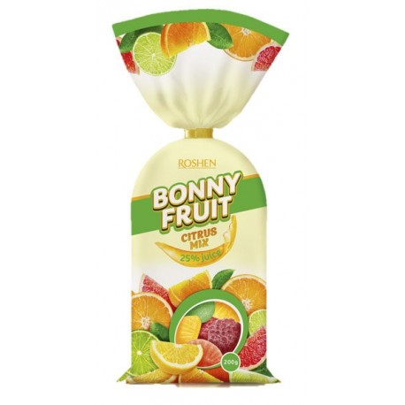 Roshen Bonny Fruit želé Citrus mix s ovocnou šťávou 25%