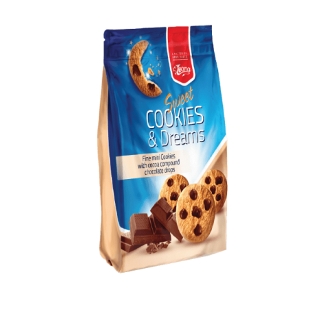 Leona cookies s kakaovými vločkami (16%)
