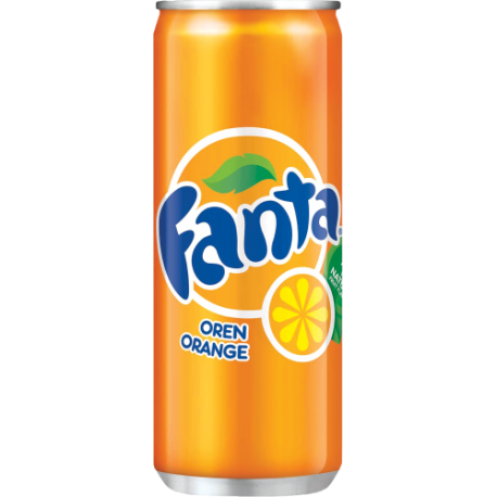 Fanta orange juice (plech)