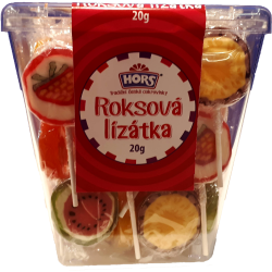 Hors roks roksy lízátka v dóze 20 g