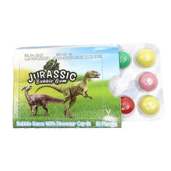 Jurassic bubble gum žvýkačky