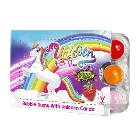 Unicorn pearl gum žvýkačky